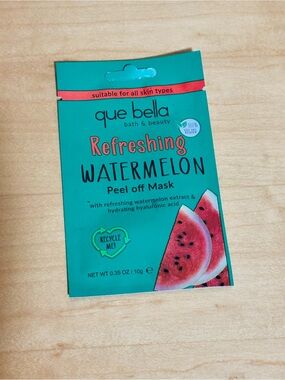 que bella Refreshing Watermelon Peel-Off Mask - Teal